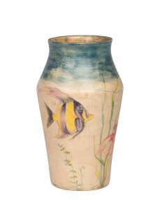 Australian pottery fish vase, early 20th century