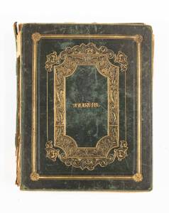 A 19th century scrap album bearing numerous original drawings and watercolours as well as poems and stories, inspection will reward
