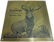 Collection of signs and plaques. Predominantly Insurance related. Some vintage and some reproduction.