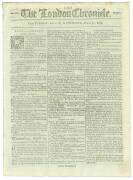 FIRST FLEET & BOTANY BAY: THE LONDON CHRONICLE. The first printed accounts of the Expedition to and the Settlement at Sydney Cove, in issues of the London Chronicle newspaper issued in early 1789:  April 28-30, 1789: Containing a short article, "....The e