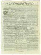 FIRST FLEET & BOTANY BAY: THE LONDON CHRONICLE:May 14-16, 1789: This edition includes an "Extract of a Letter from an Officer of Marines at New South Wales, to a Gentleman in Town. Dated, Port Jackson, New South Wales, Nov. 16, 1788." and provides some de