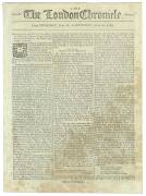 FIRST FLEET & BOTANY BAY: THE LONDON CHRONICLEJune 18-20, 1789: This edition contains a short extract of a letter "from an officer on board the Sirius at Botany Bay, to a gentleman in this city [Edinburgh] by which "we have a more favourable account of th