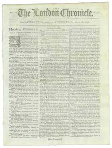 A LETTER FROM A CONVICT TO HIS WIFE: THE LONDON CHRONICLEOctober 15-18, 1791: A convicted highway robber sent to Botany Bay "for the term of his natural life" writes from Port Jackson "...If you can send me any thing without distressing yourself, soap and