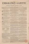 THE EMIGRATION GAZETTE AND COLONIAL SETTLERS" UNIVERSAL GUIDE: No.4 - November 13, 1841 to No.62 - December 24, 1842.