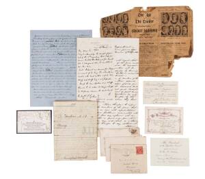 JOHN PASCOE FAWKNER important archive collection of documents, papers, notes and artifacts