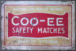 Advertising signs: Assorted lot of road signs, "ESSO", "Matches", etc; some reproduction. Good condition.