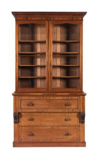 A fine Australian cedar secretaire bookcase, circa 1860