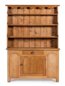 An Australian farmhouse kitchen dresser, huon pine, Baltic and celery top pine, Tasmanian origin, circa 1860