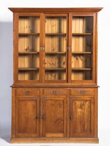 A silky oak kitchen dresser, Queensland origin, circa 1900