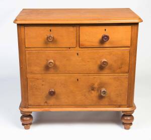 A Tasmanian huon pine 4 drawer chest, 19th century