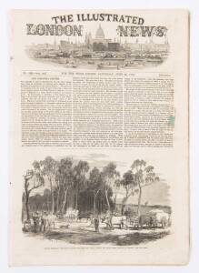 NEWS FROM THE GOLDFIELDS REACHES LONDON - May to June 1852"The Illustrated London News" editions of May 22, May 29 and June 26, 1852, each carrying reports and steel engravings illustrating the latest news from the gold diggings in Victoria. (3 editions).