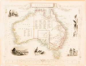 c1851 Tallis map "Australia"; plus c1815 Thomas Kelly "Pacific Ocean on Mercator's Projection" & 1859 "Australia and China Telegraph". (3 items).