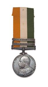 Two Boer war medals, Queens South Africa medal with five bars (Cape Colony, Orange Free State, Transvaal, South Africa 1901 and 1902) named to Pay Sergt. T.COSTELLO Imperial Light Horse; and Kings South Africa medal with 1901 and 1902 bars named to 4664. 