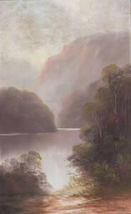 A. FITZROY A pair of Australian School landscape paintings