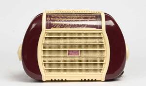 Kriesler duplex Triple Throat burgundy and cream radio 