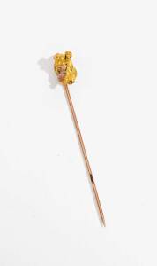 A natural gold nugget stick pin, 4.0 grams 