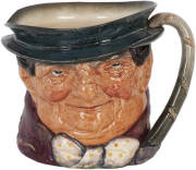 Royal Doulton character jug "Tony Weller". Designed by Leslie Harridine and Harry Fenton, issued 1936-1942. Large size, Height 18cm, width 20cm. VG condition.