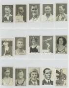 1933 Sweetacres "Series of Sports Champions", complete set [48] + 127 spares, noted Don Bradman, Les Darcy & Phar Lap. Poor/VG.