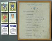 SOCCER & CRICKET: 1970-71 IPC Magazines "My Favourite Soccers Stars" cards with 1970 [28/160] & 1971 [38/160]; plus range cricket team sheets in poor condition with 1965-66 England (3) & 1967-68 India.