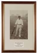 SYD GREGORY, signature on superb original panel photograph by Bolland, window mounted, framed & glazed, overall 33x49cm. [Gregory played 58 Tests 1890-1912, including 6 as captain. Australian Test player No.58].