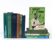 1920s-70s CRICKET LIBRARY, noted "Gilligan's Men" by Monty Noble [London, 1925]; "The Fight for the Ashes 1928-29" by Monty Noble [London, 1929]; "Richie Benaud's Way of Cricket" (signed); "Fifteen Paces" by Alan Davidson (signed). Fair/G. (99 items).&nbsp;