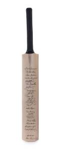 AUSTRALIAN TEST CRICKETERS, full size Cricket Bat with 23 signatures on front, noted Bill Brown, Sam Loxton, Richie Benaud, Ian Chappell, Bill Johnston, Arthur Morris & Bob Simpson.