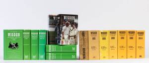 WISDENS:&nbsp;"Wisden Cricketers' Almanacks" for 1950, 1985, 1986, 1990, 1991, 1993 & 2015; plus "Wisden Cricketers' Almanack Australia" complete from 1998 to 2005-06 (first 8 editions). Fair/Good condition. (15 items).