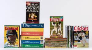 ABC CRICKET BOOKS, collection (60) from 1954-55 to 2015-16; plus "The ABC Australian Cricket Almanack" (7) from 1990-96. Fair/VG. (Total 67).