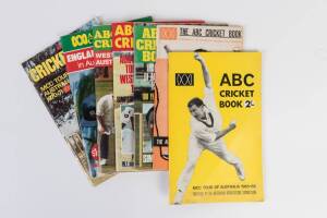 CRICKET GROUP, noted ABC Cricket Books (31) from 1965-66 to 1994-95; "200 Seasons of Australian Cricket" deluxe edition signed Glenn McGrath; Melbourne CC Annual reports (4) from 1946-47 to 1950-51.