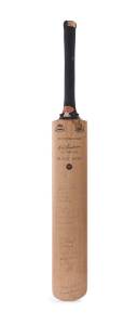 1968-69 WEST INDIES v AUSTRALIA, full size "Slazenger - Bob Simpson" Cricket Bat signed by West Indies team, with 19 signatures including Gary Sobers, Lance Gibbs, Clive Lloyd & Wes Hall.