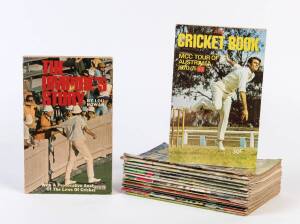 ABC Cricket Books (12) from 1970-71 to 1988-89; other tour guides (2) & books (2).