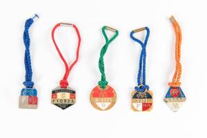 MELBOURNE CRICKET CLUB, 1976-88&nbsp;membership badges (21).&nbsp;