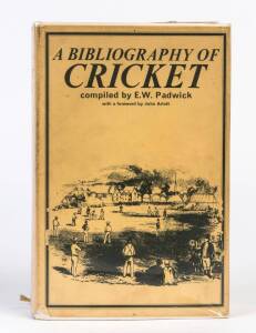 "A Bibliography of Cricket" by Padwick [1st edition, London, 1977].