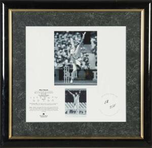THE GREAT ALL-ROUNDERS, signed prints of Sir Garfield Sobers, Richard Hadlee, Imran Khan, Ian Botham & Kapil Dev; plus Merv Hughes, each window mounted, framed & glazed, each overall 44x42cm. With CoAs.&nbsp;