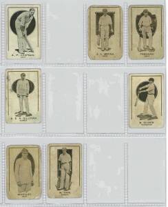 1924 G.G.Goode (Australia) "Prominent Cricketer Series", part set [7/17]. Poor/VG.