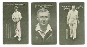 1928 Australian (Giant Brand) Licorice "English Cricketers" (Blue Back), complete set [24]. G/VG.