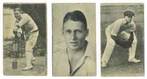 1928 Hoadleys "Australian Cricketers", part set [17/33]. Fair/G. Scarce.