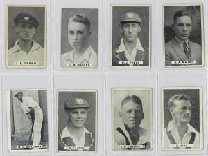 1932 Sweetacres Champion Chewing Gum "Test Records" [30/32] & "Prominent Cricketers" [21/32]. One trimmed, others Fair/VG. (Total 51).