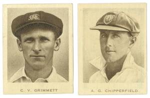 1934 Dudgeon & Arnell (Patrol Tobacco) "1934 Australian Test Team", almost complete set [15/16]. Mainly G/VG.