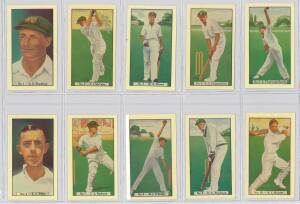 1938 Allens "Cricketers" (Coloured), complete set [36]. Mainly G/VG.