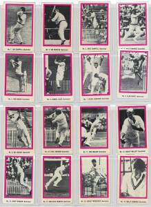 1974 Sunicrust (Australia) "Cricketers", complete se [40].Mainly G/VG (above average for this set). Scarce.