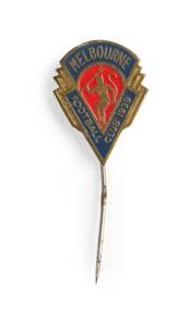 MELBOURNE: Membership pin badge for 1939 (Premiership Year).