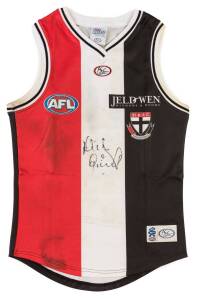 NICK RIEWOLDT'S ST.KILDA JUMPER, match worn from First Final v Geelong, with number "12" on reverse & signature on front. With St.Kilda FC CoA.