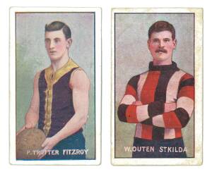 1907 Sniders & Abrahams "Australian Footballers - Victorian League Players", Series C (half-length), part set [19/56]. Fair/G.