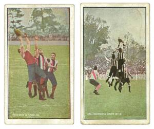 1908-09 Sniders & Abrahams "Australian Football - Incidents in Play",part set [5/16]. Fair/VG.