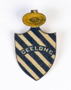 1910-11 Sniders & Abrahams "Football Club Shields" [1/39 known] - Geelong. G/VG (tongue folded over).