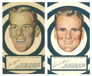 1953 Argus "1953 Football Portraits", large size (11x19cm), almost complete set of Carlton players [5/72]. G/VG.