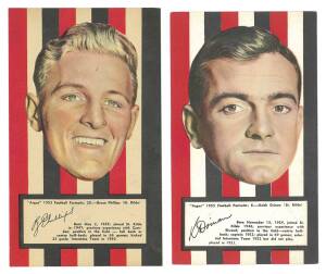 1953 Argus "1953 Football Portraits", large size (11x19cm), the complete set of St.Kilda players [6/72]. Mainly G/VG.