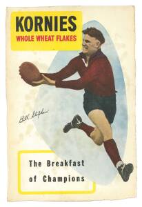 1954 Kornies "Champion Footballers (Large Panels)" -  Bill Stephen (Fitzroy). Rarity 10. Fair/G condition.