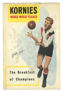1954 Kornies "Champion Footballers (Large Panels)" - &nbsp;Bruce Phillips (St.Kilda). Rarity 10. Fair/G condition.